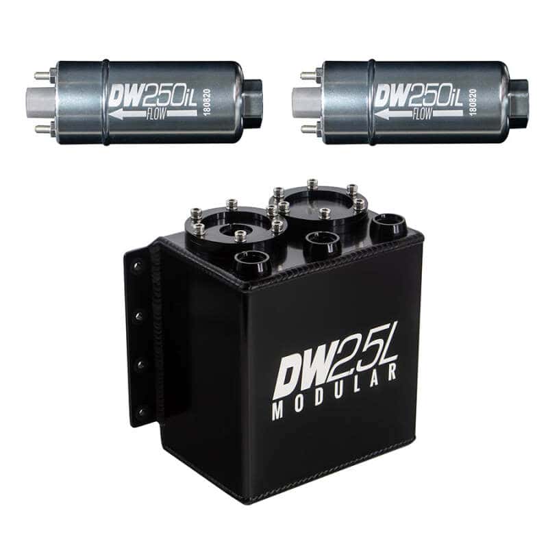 DeatschWerks — DeatschWerks 2.5L Modular Surge Tank (Incl. 2 DW250iL In-Line Fuel Pump) - view 2