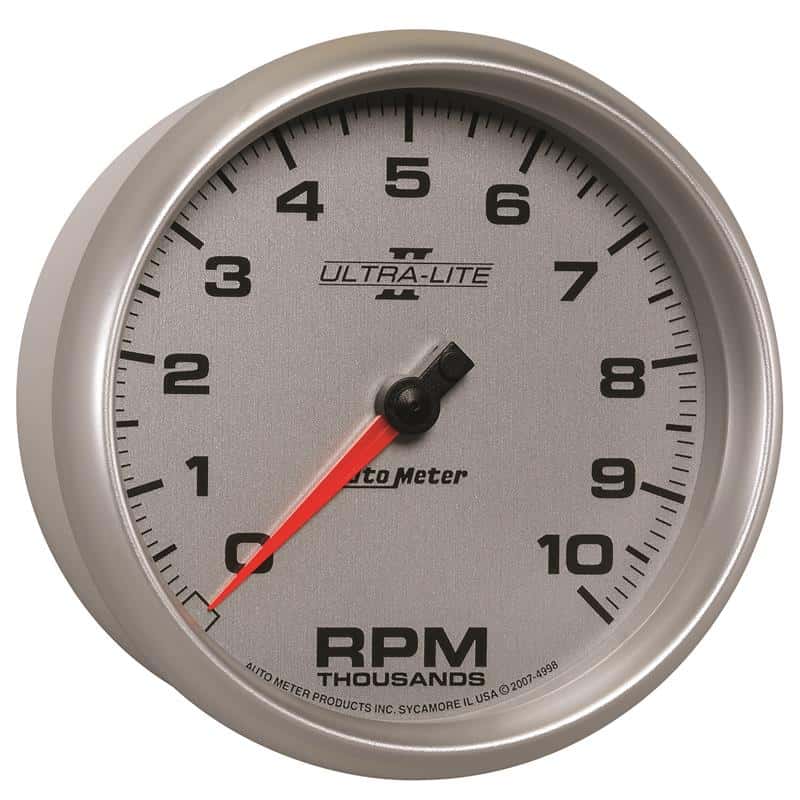 AutoMeter — Autometer Ultra-Lite II 5 Inch 10000 RPM In-Dash Tachometer
5" TACH, 10,000 RPM, - view 6