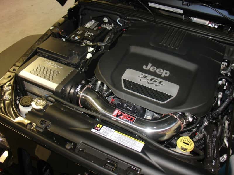 Injen — Injen 12-13 Jeep Wrangler JK 3.6L V6 Wrinkle Black Short Ram Intake w/ Power Flow Box
Short Ram Intake
Air Intake Kit - view 3
