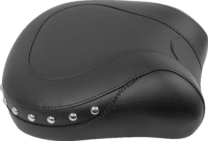 Mustang Motorcycle — Mustang 00-11 Yamaha V-Star 1100 Classic,02-11 V-Star 1100 Silverado Touring 2PC Seat- Black - view 2