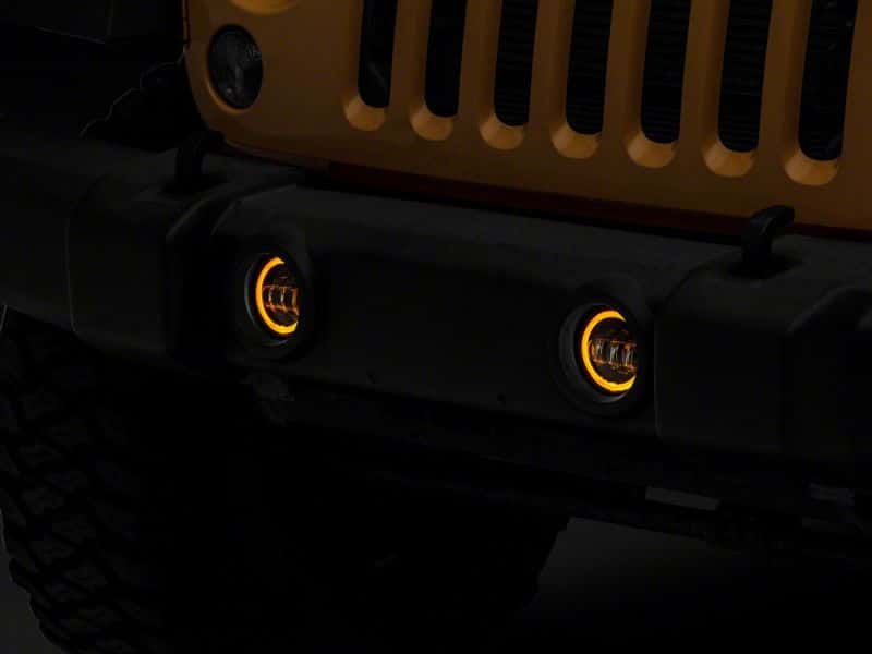 Raxiom — Raxiom 07-18 Jeep Wrangler JK Axial Series Halo LED Fog Lights- Amber
Lights - view 9