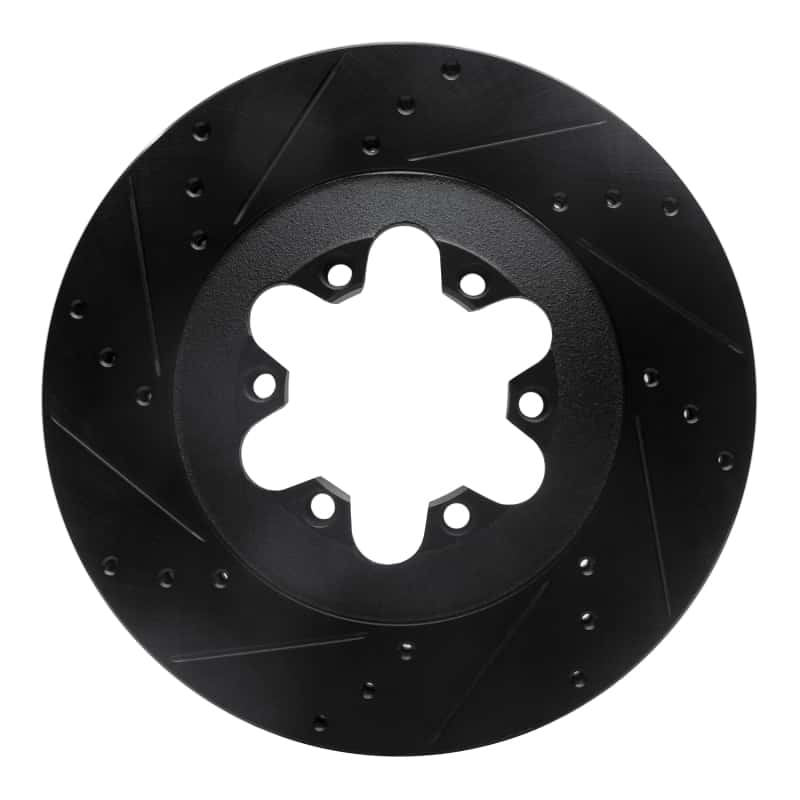 R1 Concepts — R1 09-12 Chevrolet Colorado Front Left Drilled & Slotted Black Brake Rotor
R1 Brake Rotor Drill - view 1