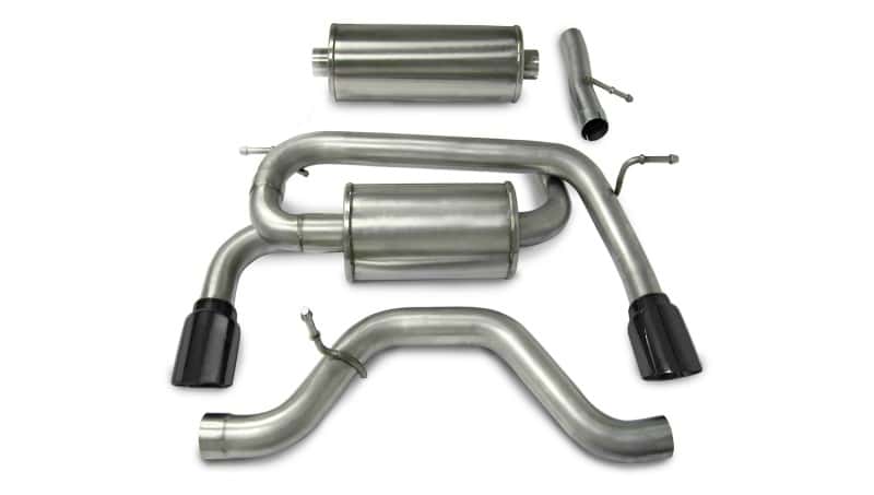 CORSA Performance — Corsa 2006-2008 Hummer H3 3in Cat-Back Dual Rear w Single 4in Black Pro-Series Tips
Exhaust - view 3