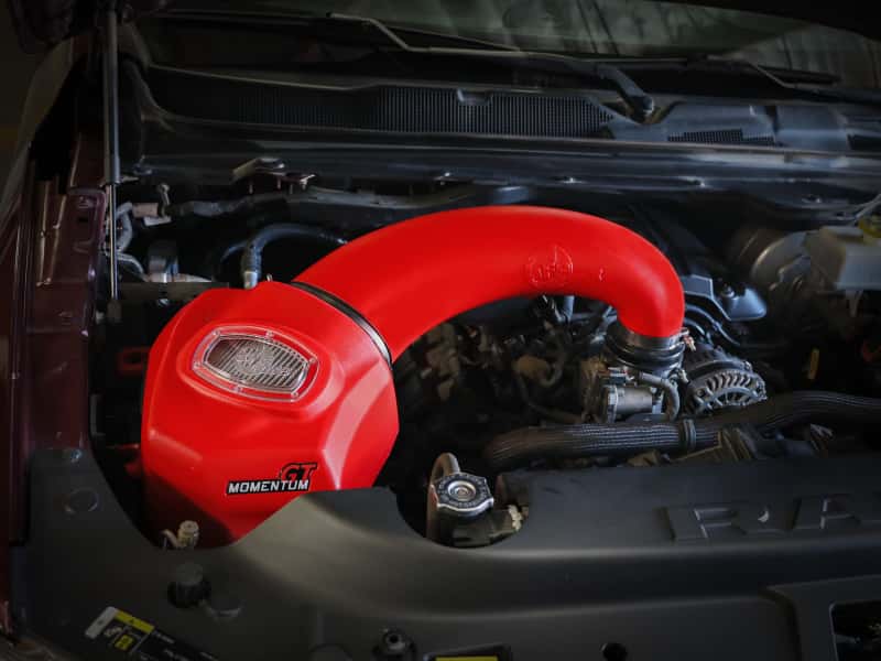 aFe — aFe Momentum GT Pro DRY S Intake System Red Edition 19-23 Dodge RAM 1500 V8-5.7L HEMI
Momentum GT Intake - view 8