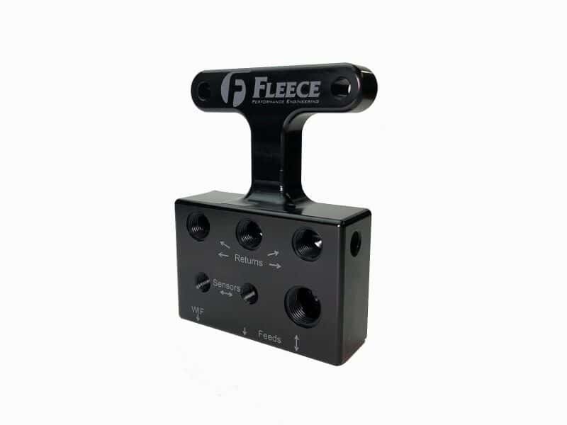 Fleece Performance — Fleece Performance 03-07 Dodge 5.9L / 07.5-09 6.7L Cummins 3rd Gen Fuel Distribution Block
Fuel Ln Junc. Block - view 6