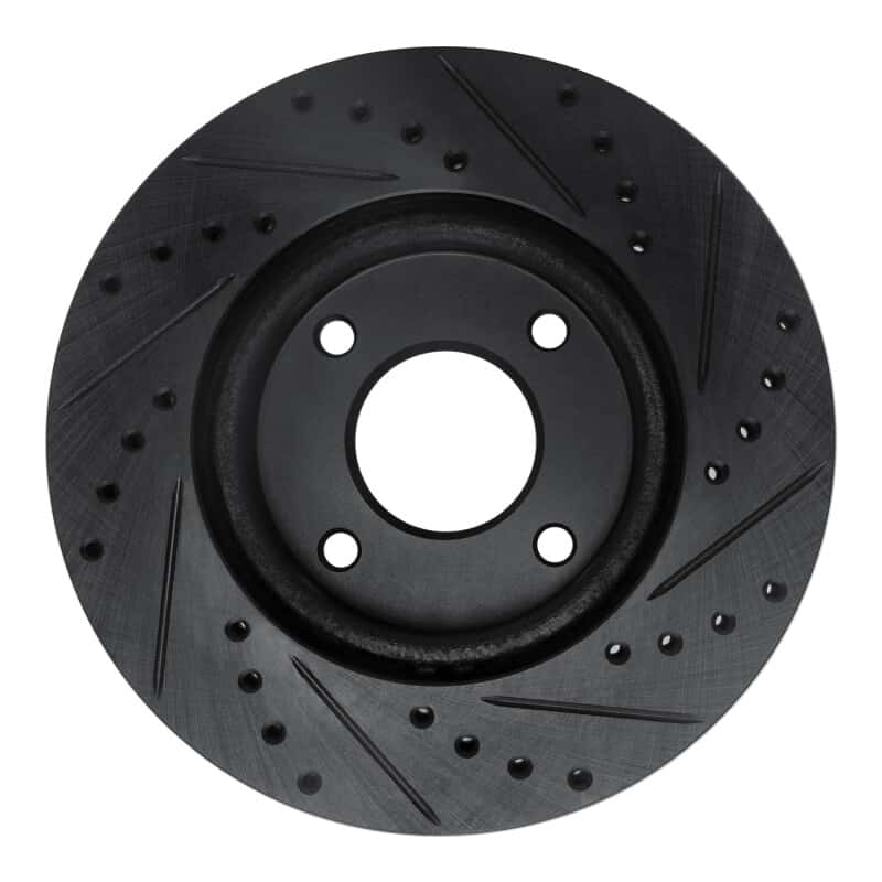 R1 Concepts — R1 07-14 Nissan Sentra Front Left Drilled & Slotted Black Brake Rotor
R1 Brake Rotor Drill - view 5
