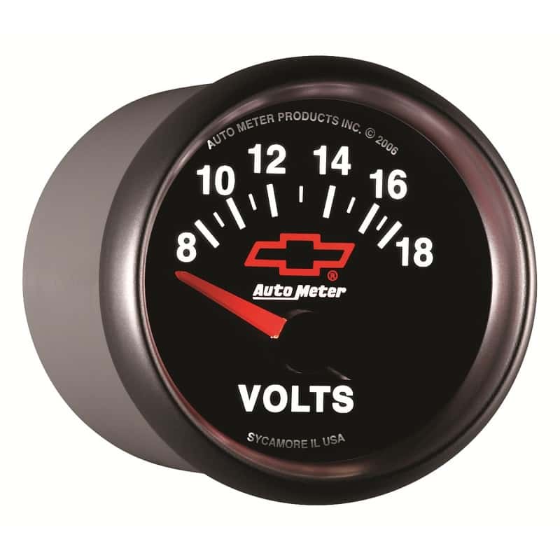 AutoMeter — Autometer GM Bowtie Black 2-1/16 Voltmeter 8-18V
2-1/16" VOLTMETER, 8 - view 10