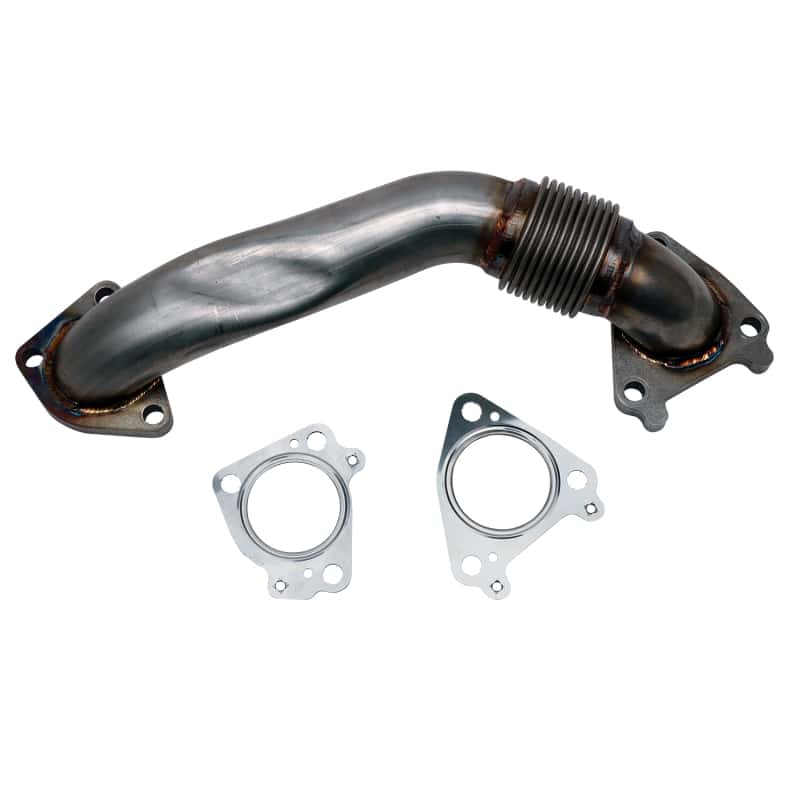 Wehrli — Wehrli 01-04 Chevrolet 6.6L Duramax LB7 2in Stainless Pass. Side Up Pipe w/Gaskets (Single Turbo)
P UpPipe ST 01-04 SS - view 1