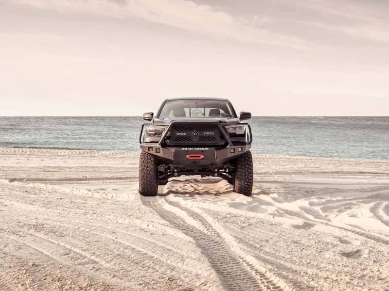 Road Armor — Road Armor 16-20 Toyota Tacoma Stealth Front Winch Bumper w/Lonestar Guard - Tex Blk - view 1