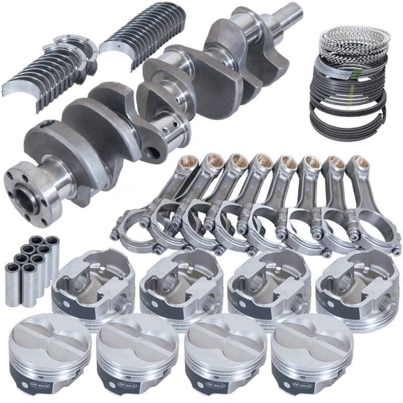 Eagle — Eagle Ford 289/302 3.400in Crank 5.400in I-Beam Rod -11cc Flat Top 4.000in Pistons Rotating Assembly
Street & Strip Assy - view 1