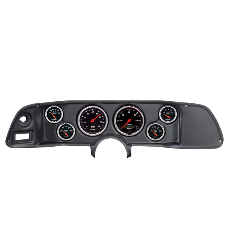 AutoMeter — Autometer Designer Black 70-78 Camaro Dash Kit 6pc Tach / MPH / Fuel / Oil / WTMP / Volt
GA SET CAM 70-78 DB - view 1