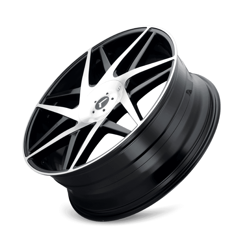 Kraze Wheels — Kraze KR192 Phase 22x8.5 / 5x115/120 BP / 38mm Offset / 74.1mm Hub Gloss Black Machined Wheel
KRAZE KR192 - view 3