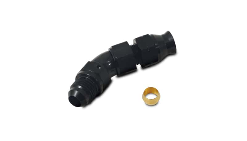 Vibrant — Vibrant 45 Degree 5/16in Tube to Male -6AN Flare Adapter w/ Olive Inserts
-6ANML-5/16"Tube45Dg - view 2