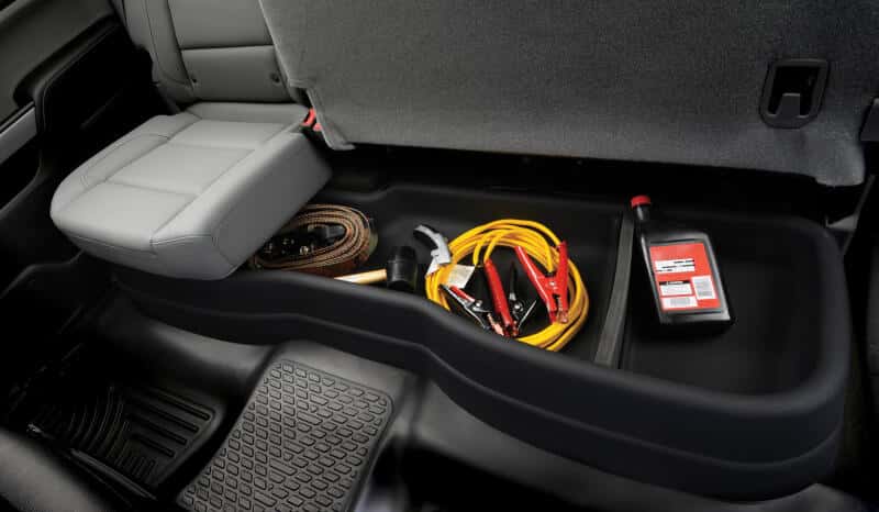 Husky Liners — Husky Liners 19-23 Chevy Silverado 1500 DC / 20-23 2500/3500HD GearBox Under Seat Storage Box
Gearbox Storage Syst
Storage Box - view 3