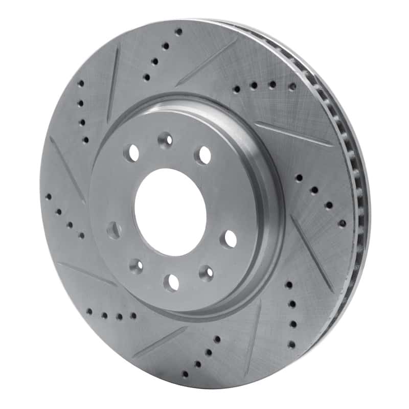 R1 Concepts — R1 03-08 Cadillac CTS Front Left Drilled & Slotted Silver Brake Rotor
R1 Brake Rotor Drill - view 2