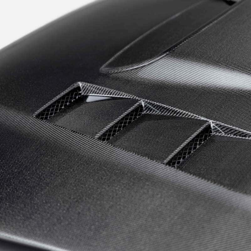 Seibon — Seibon 05-11 Toyota Tacoma TS-Style Carbon Fiber Hood - view 5