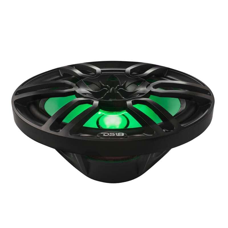 DS18 — DS18 NXL Series Coaxial Marine Speaker w RGB Lights 6x9in 2-Way 125 Watts RMS 4 ohm Black w Cover - view 3