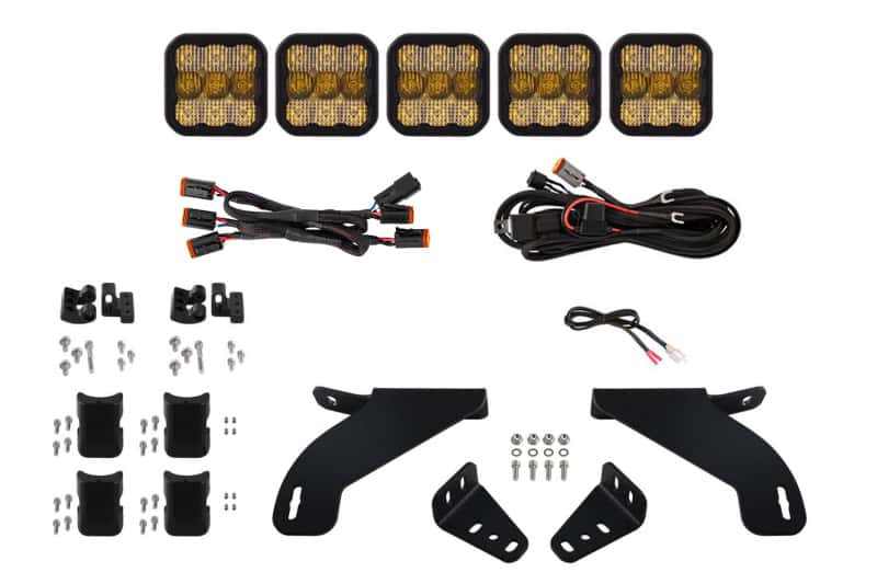 Diode Dynamics — Diode Dynamics 21-22 Ford F-150 SS5 Grille CrossLink Lightbar Kit- Sport Yellow Combo - view 1