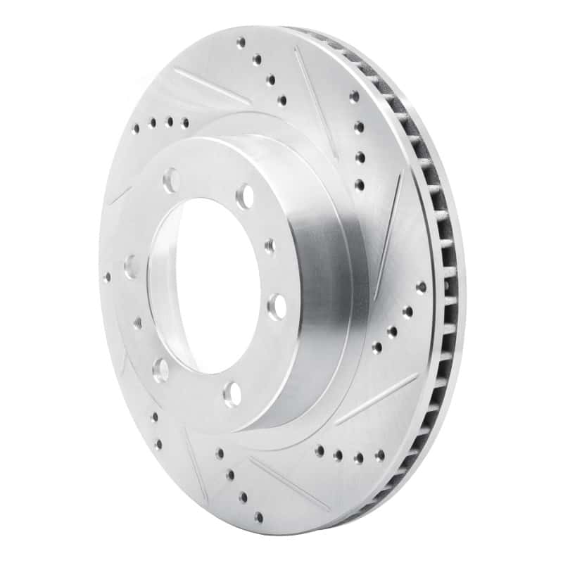 DFC — DFC 05-23 Toyota Tacoma Front Right Drilled & Slotted Silver Brake Rotor - view 2