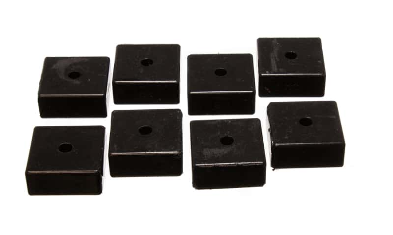 Energy Suspension — Energy Suspension Pad - Soft - 2-1/16in SQ x 3/8in ID x 15/16in H - Black
LeafSprngInsulator - view 2
