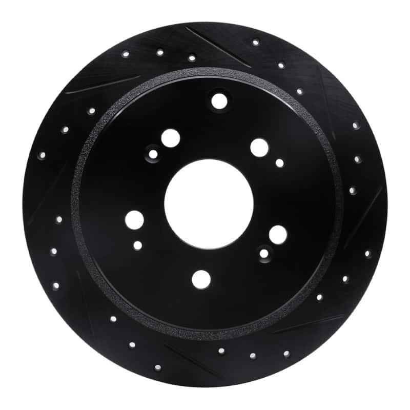 R1 Concepts — R1 05-10 Honda Odyssey Rear Right Drilled & Slotted Black Brake Rotor
R1 Brake Rotor Drill - view 1