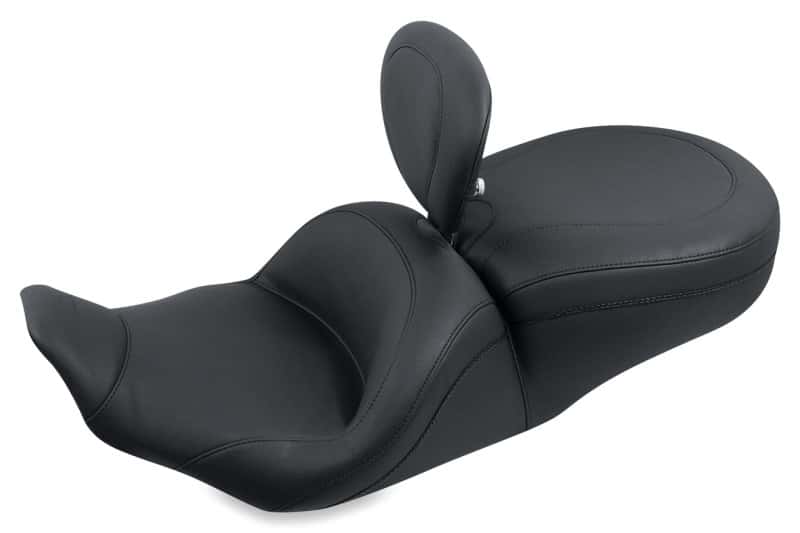Mustang Motorcycle — Mustang 97-07 Harley Rd King,06-07 Str Glide,00-05 Eagle Lowdown Touring 1PC Seat w/DBR - Black - view 1