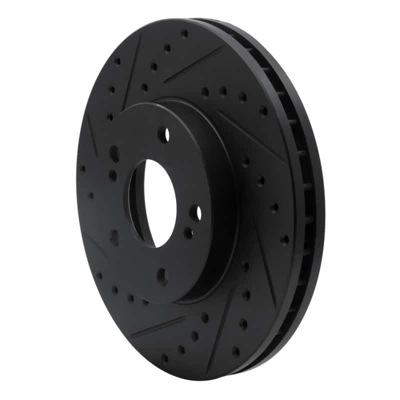 R1 Concepts — R1 89-96 Nissan 300ZX Front Left Drilled & Slotted Black Brake Rotor
R1 Brake Rotor Drill - view 2