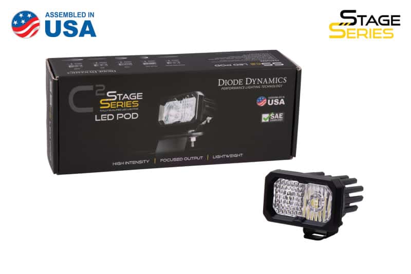 Diode Dynamics — Diode Dynamics Stage Series 2 In LED Pod Pro - White Flood Standard ABL Each - view 5