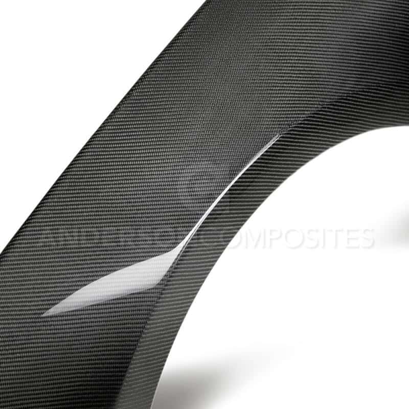 Anderson Composites — Anderson Composites 2018 Ford Mustang GT350 Style Carbon Fiber Fenders (Pair) - view 7