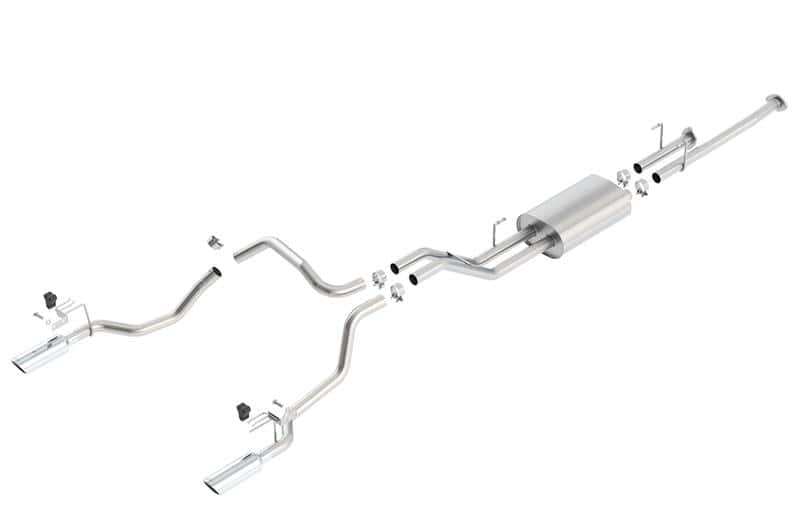 Borla — Borla 14-15 Toyota Tundra 4.6L/5.7L Crew Max SB DC SB Touring Cat Back Exhaust Dual Split Rear Exit
Cat-Back System
ExhstSysKt - view 2
