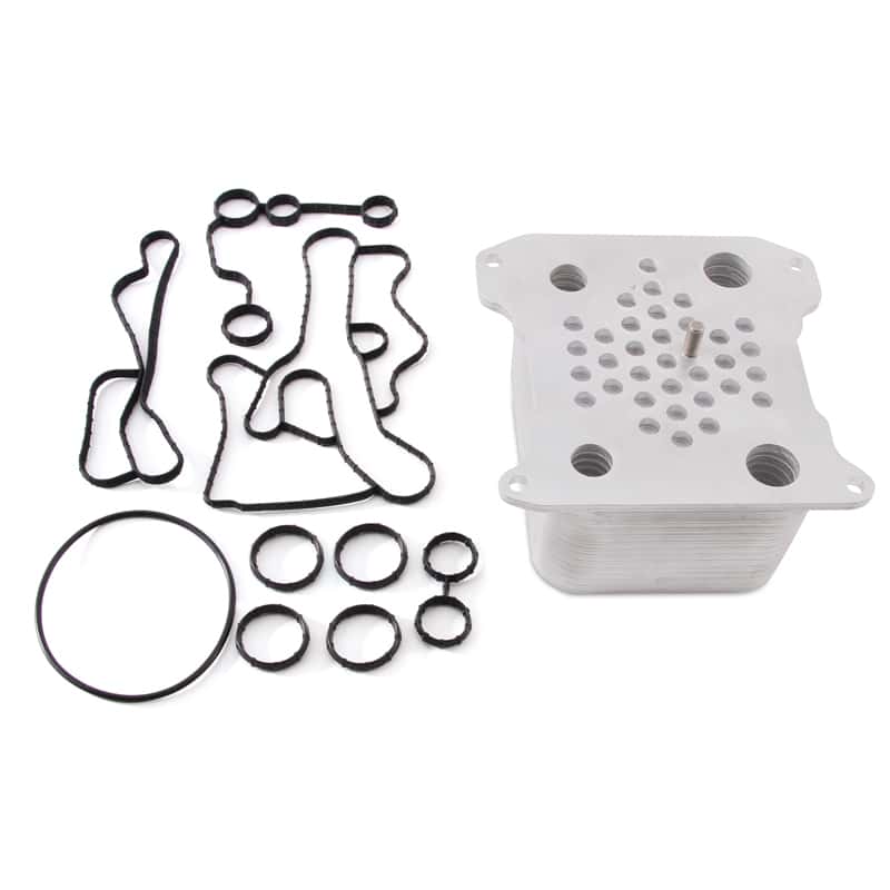 Mishimoto — Mishimoto 08-10 Ford 6.4L Powerstroke Replacement Oil Cooler Kit - view 1