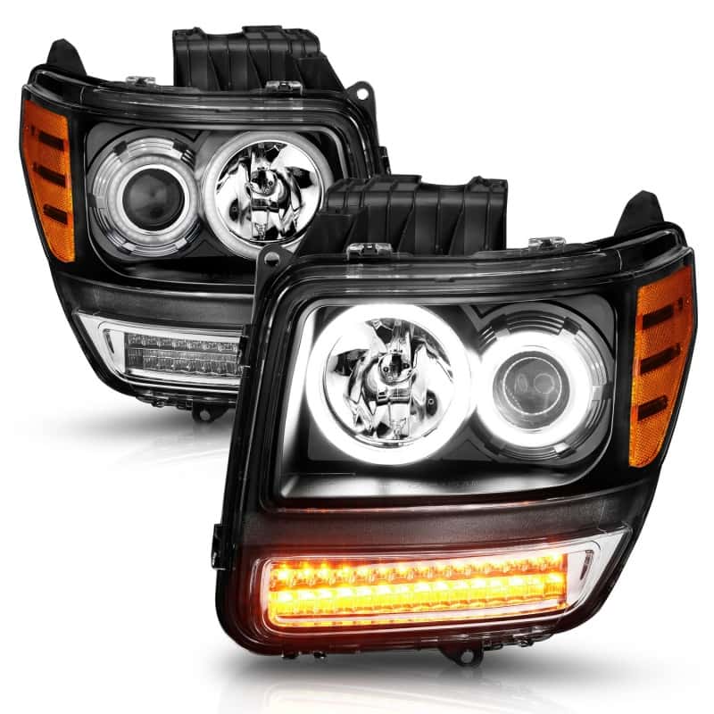 ANZO — ANZO 2007-2012 Dodge Nitro Projector Headlights w/ Halo Black (CCFL) G2
Head Light Set
HdLtSet - view 8