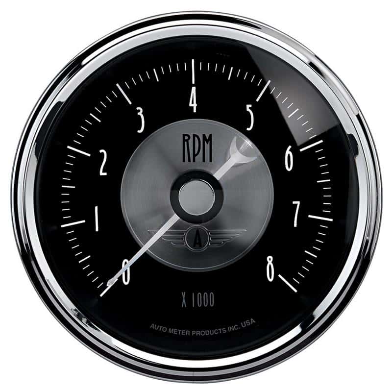 AutoMeter — Autometer Prestige Series Black 3-3/8in 8000RPM Tachometer Gauge
3-3/8" TACH, 8,000 R - view 2