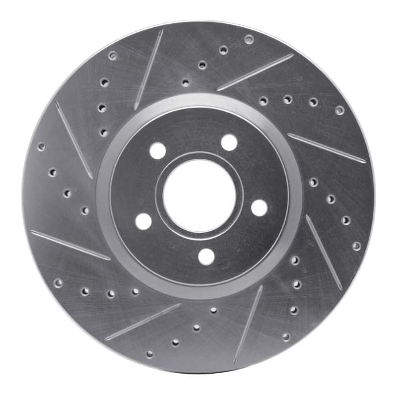 R1 Concepts — R1 04-19 Ford Focus Front Left Drilled & Slotted Silver Brake Rotor
R1 Brake Rotor Drill - view 1