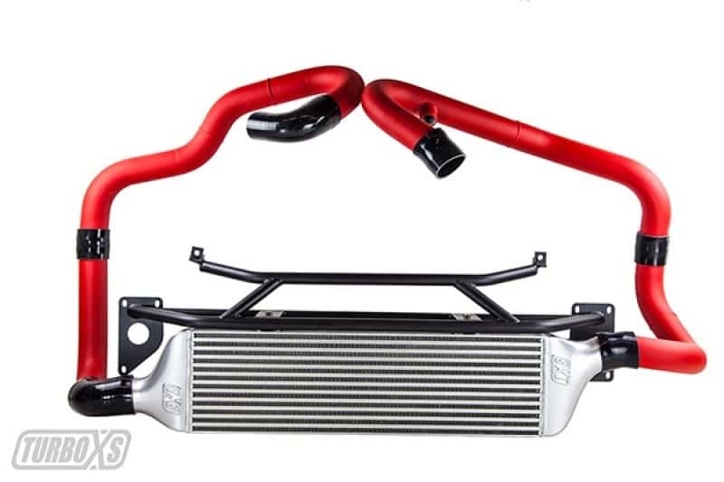 Turbo XS — Turbo XS FMIC 2015-2017 Subaru STi - Wrinkle Red Pipes
Intercooler - view 1