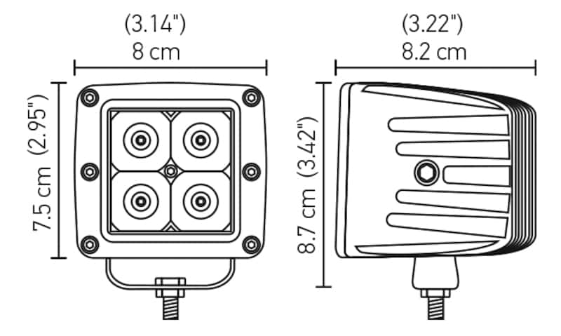 Hella — Hella HVF Cube 4 LED Off Road Kit
Auxiliary Light - view 17