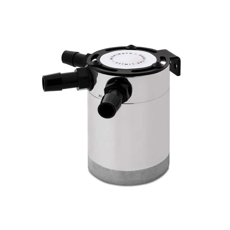 Mishimoto — Mishimoto Compact Baffled Oil Catch Can - 3-Port - Polished - view 1