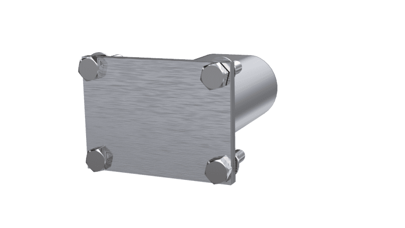 QTP — QTP 3in Weld-On QTEC Low Profile Conncetion Oval Tube Kit - view 5