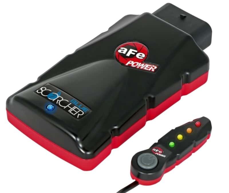 aFe — aFe Scorcher Blue Module 2021 Ford F-150 V6-2.7L (tt)/3.5L (tt)
Power Module - view 2