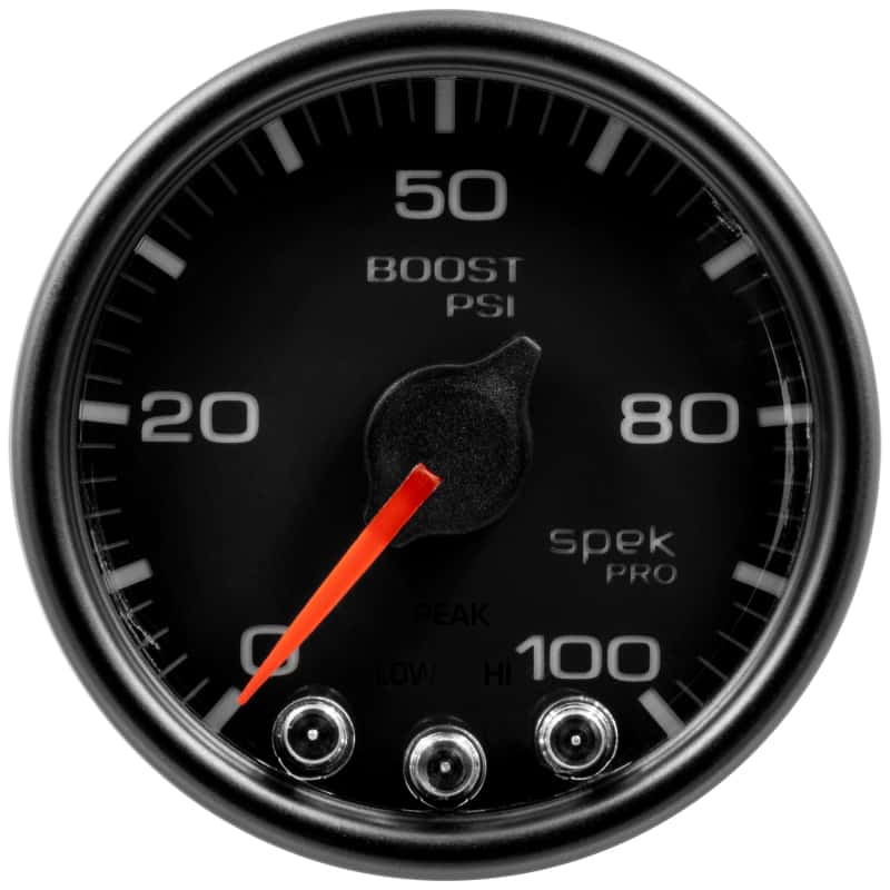 AutoMeter — Autometer Spek-Pro Gauge Boost 2 1/16in 100psi Stepper Motor W/Peak & Warn Blk/Blk
GA 2" BST 100 BCB SP - view 1