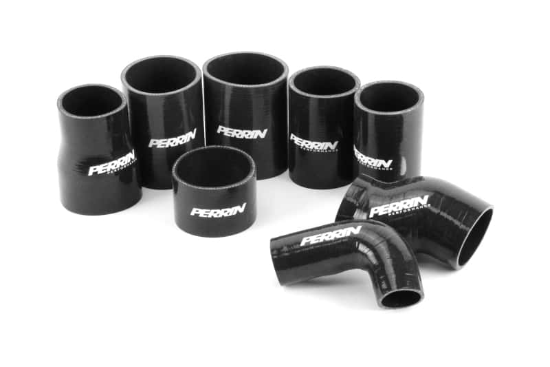 Perrin Performance — PERRIN 08-14 Subaru WRX Front Mount Intercooler Boost Tube Kit - Black - view 3