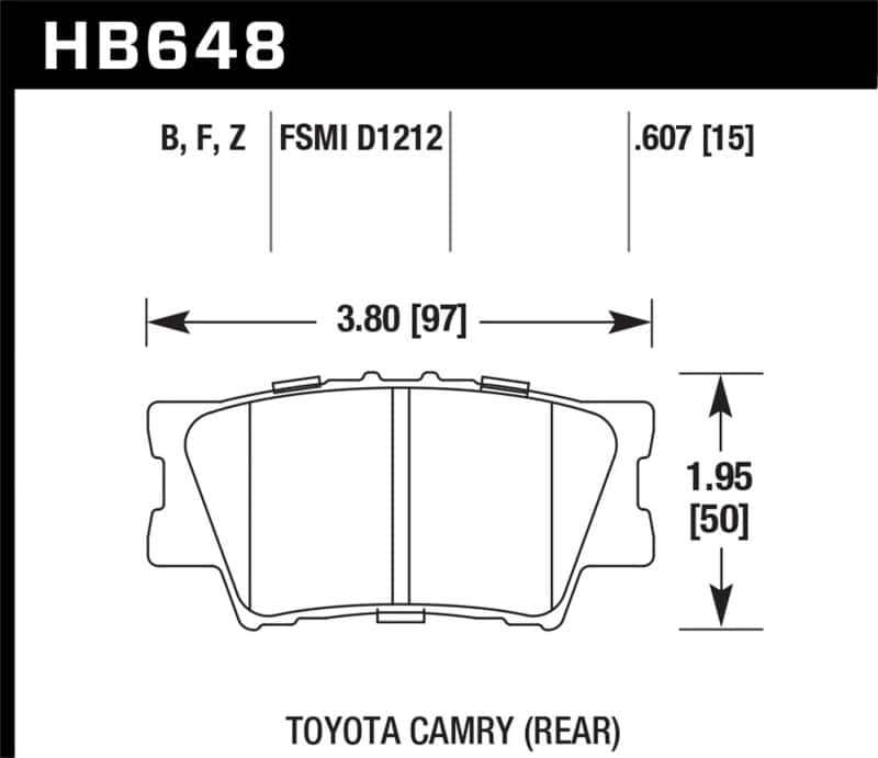Hawk Performance — Hawk Performance Ceramic Street Brake Pads
Disc Brake Pad - view 3