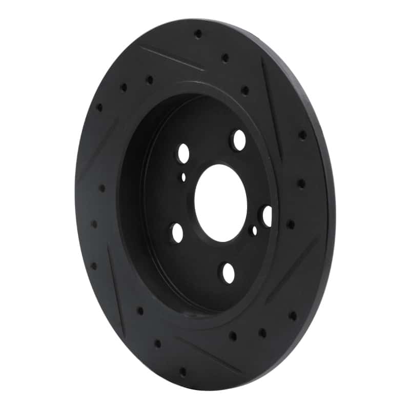 R1 Concepts — R1 09-24 Lexus CT200H Rear Left Drilled & Slotted Black Brake Rotor
R1 Brake Rotor Drill - view 4