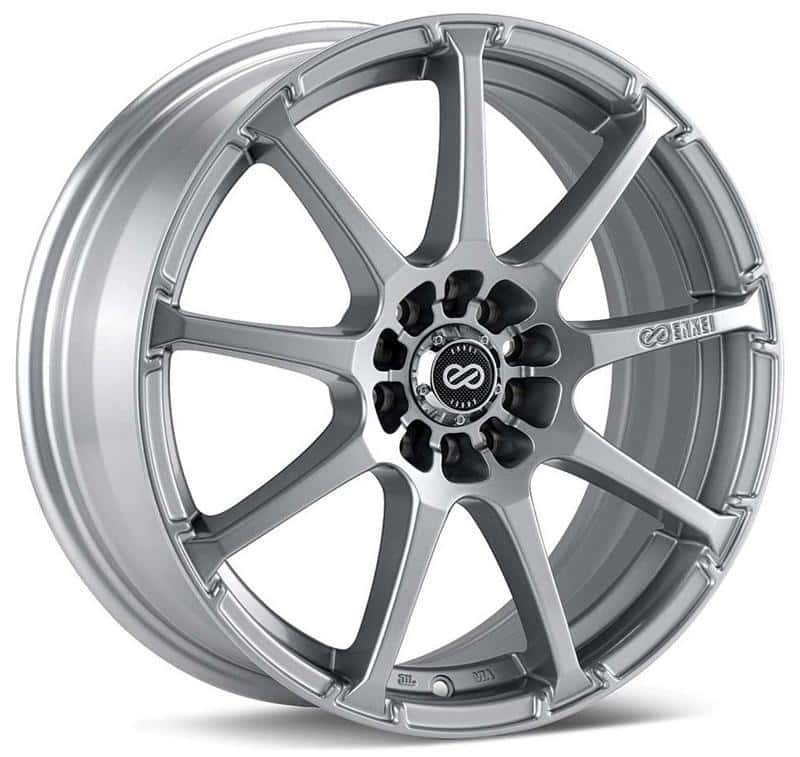Enkei — Enkei EDR9 15x6.5 4x100/114.3 38mm Offset 72.6 Bore Diameter Silver Wheel - view 2