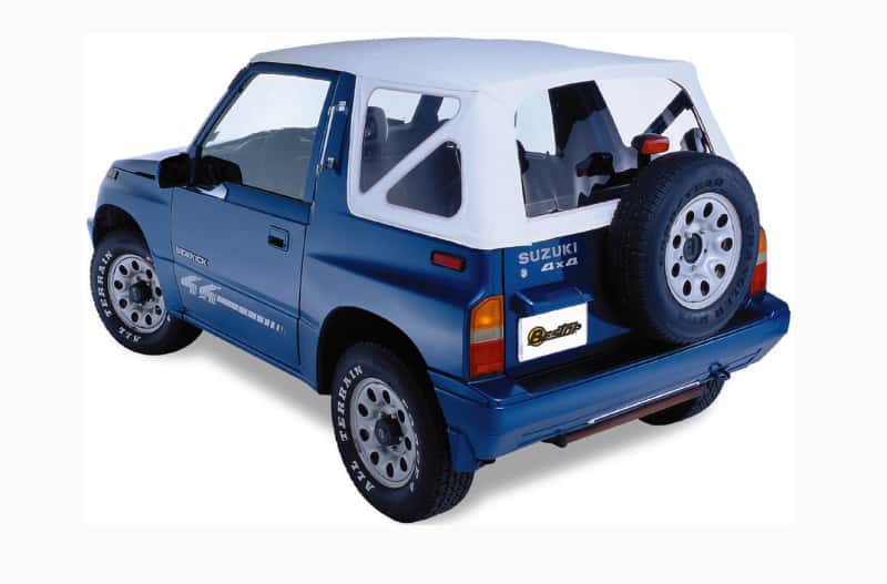 Bestop — Bestop 89-94 Tracker/Sidekick Replace A-Top (White Denim Clear Windows No Door Skins Included)
Replace-A-Top for OE - view 1
