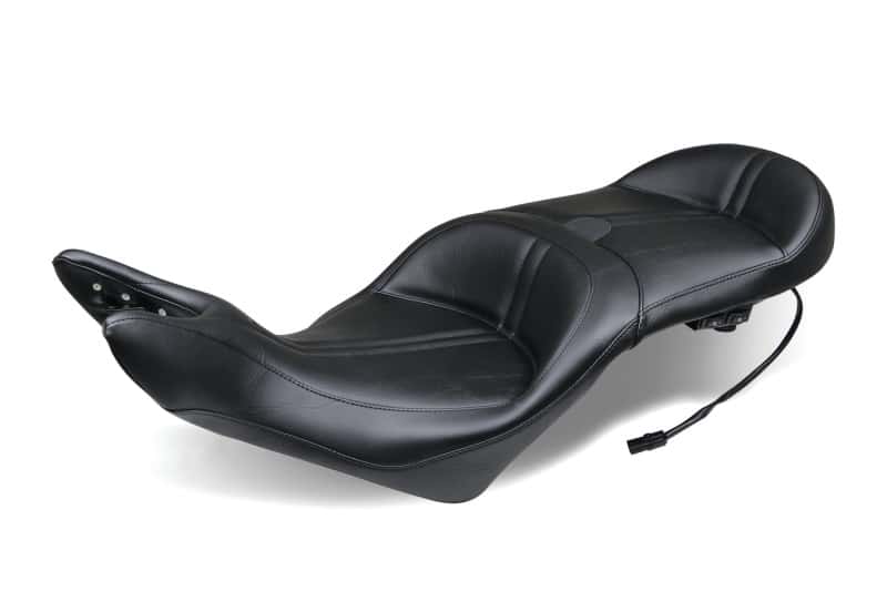 Mustang Motorcycle — Mustang 08-17 Victory Vision Standard Touring 1PC Seat w/Driver Backrest - Black - view 1