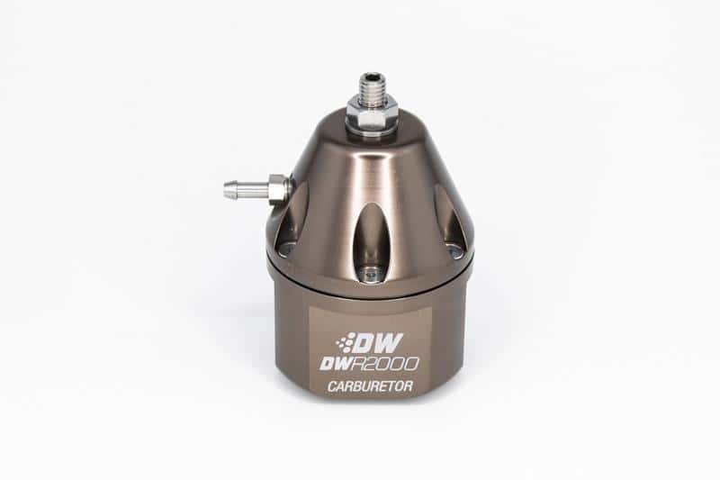 DeatschWerks — DeatschWerks DWR2000 Carburetor 3-20PSI Adjustable Fuel Pressure Regulator - Titanium
Regulator - view 2