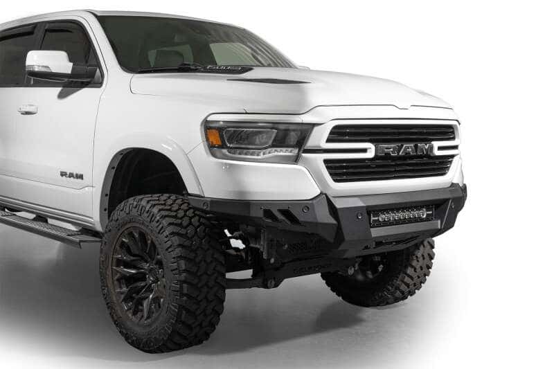 Addictive Desert Designs — Addictive Desert Designs 19-24 RAM 1500 Black Label Front Bumper
Bumper- Front - view 2