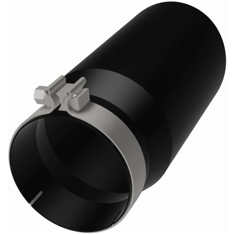 Magnaflow — MagnaFlow Tip Stainless Black Coated Single Wall Round Single Outlet 6in Dia 5in Inlet 13in L
Stainless Steel
Exhaust Tip - view 28
