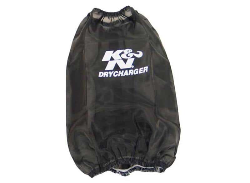 K&N Engineering — K&N Drycharger Round Tapered Air Filter Wrap 6.5in Base ID/4.5in Top ID/7in H - Black - view 1